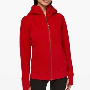 Lululemon Athletica Red Zip-Up Jacket